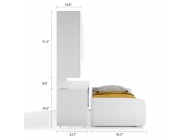 Compact Twin XL Sofa bed and Cabinets Wall System