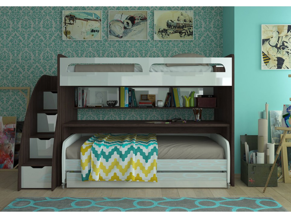 Bel Mondo Twin Over Full/Full XL Bunk Bed Set