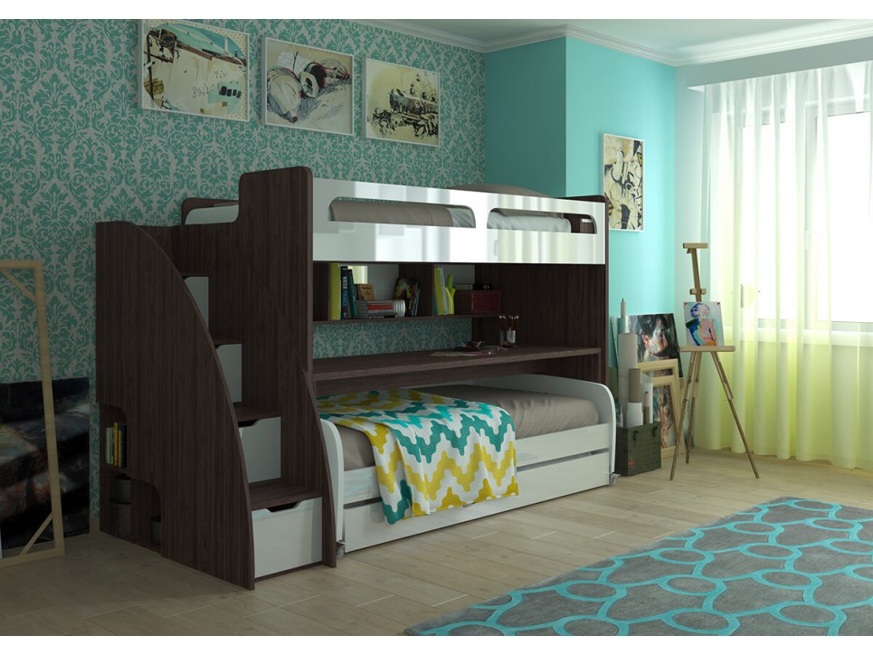Bel Mondo Twin Over Full/Full XL Bunk Bed Set