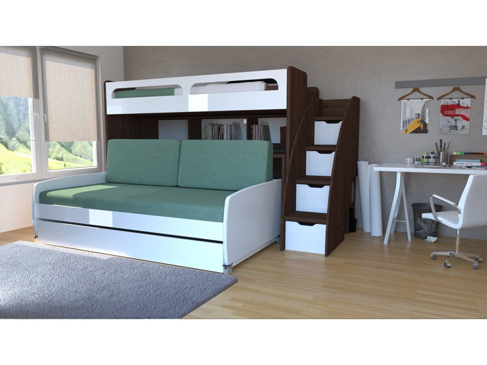 Bel Mondo Twin Over Full/Full XL Bunk Bed Set