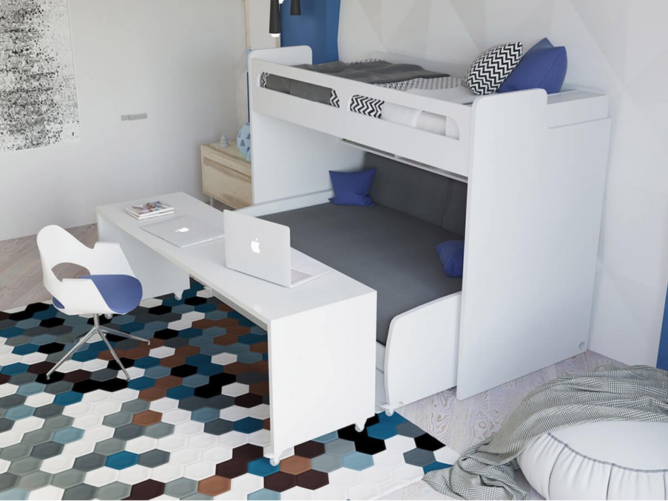 Bel Mondo Twin Over Full/Full XL Bunk Bed Set