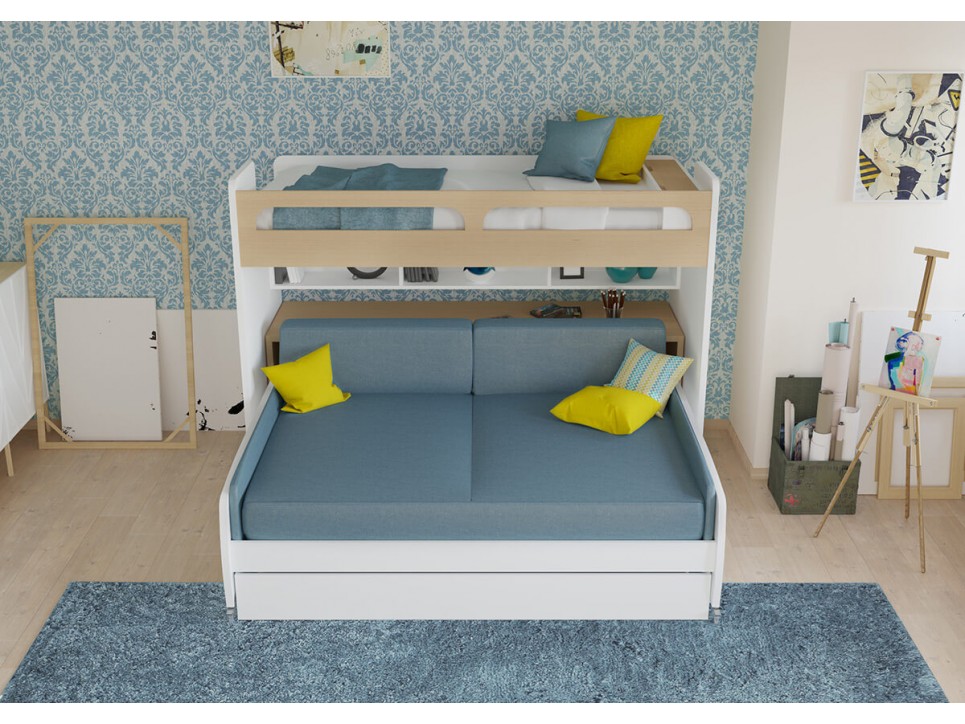 Bel Mondo Twin Over Full/Full XL Bunk Bed Set