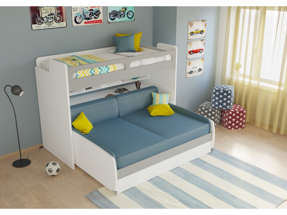 Bel Mondo Twin Over Full/Full XL Bunk Bed Set