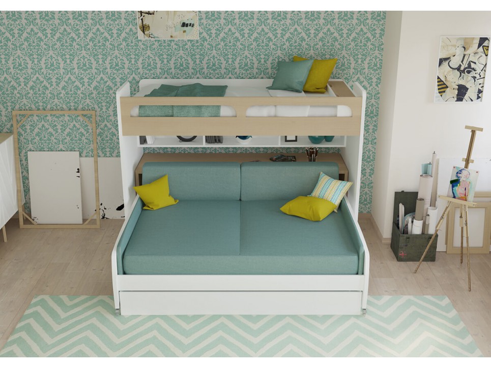 Bel Mondo Twin Over Full/Full XL Bunk Bed Set
