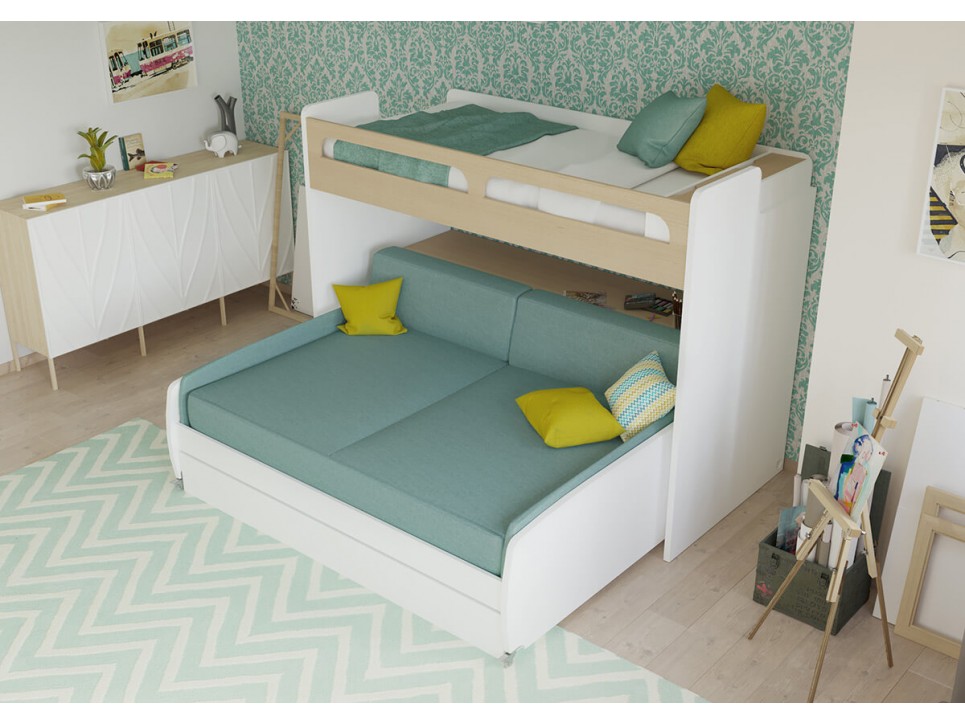 Bel Mondo Twin Over Full/Full XL Bunk Bed Set