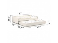 Full/Full XL Sofa Bed with Trundle